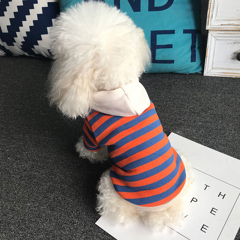 Pet striped sweater