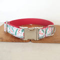Christmas themed dog collar