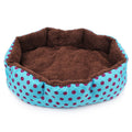 Removable polka dot octagonal doghouse