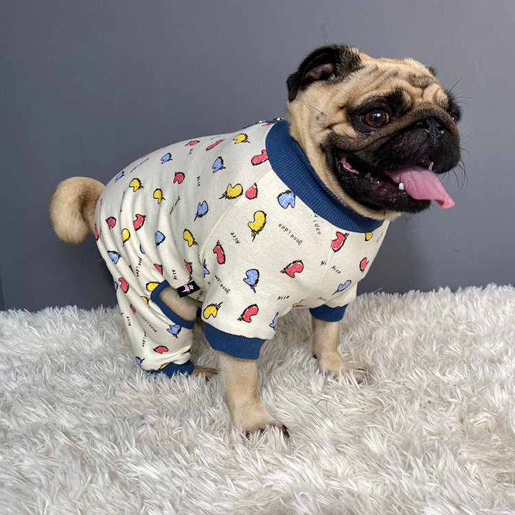 Bago fadou four legged clothes autumn and winter cartoon cotton dog clothes