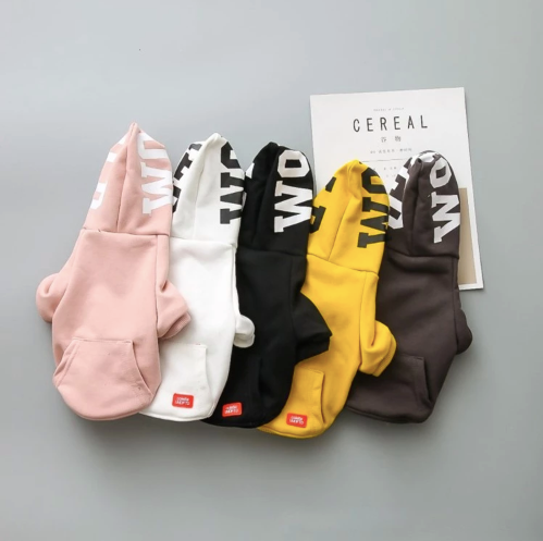 Dog sweater letters