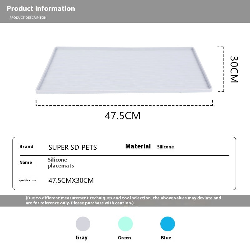 Pet Silicone Anti-spill Placemat Non-slip