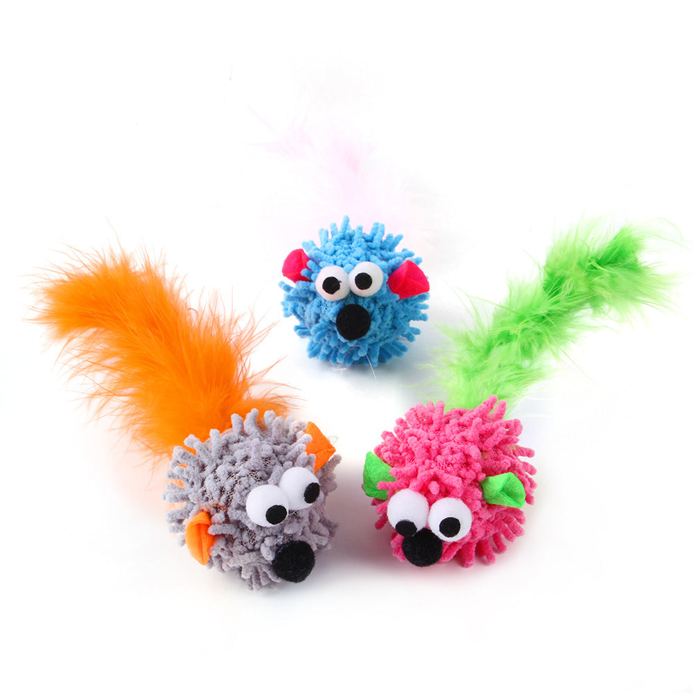 Pet Cat Toy Mop Dragon Mouse Funny