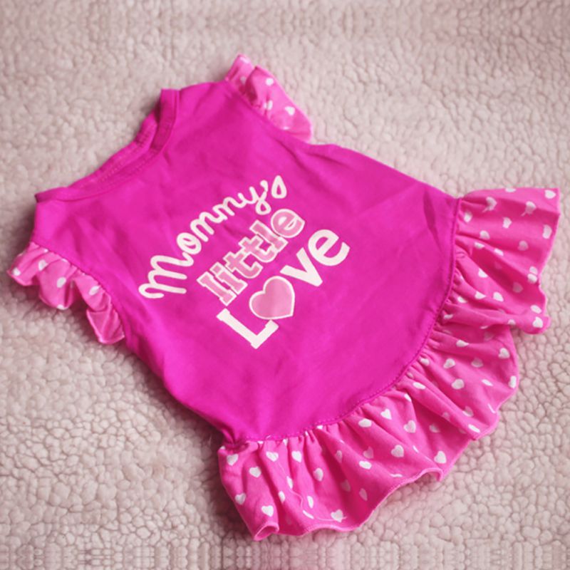 Small Dog Summer Dresses Vest Top Clothes Puppy Pet Dress Skirt Coat Apparel Pets Cats Dog Shirts Girl