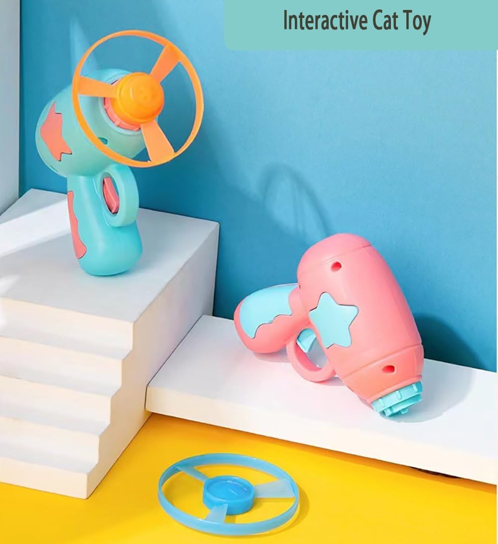 Interactive Cat Toy For Indoor Cats Cat Toy Gun Spinning Funny Cat Toys
