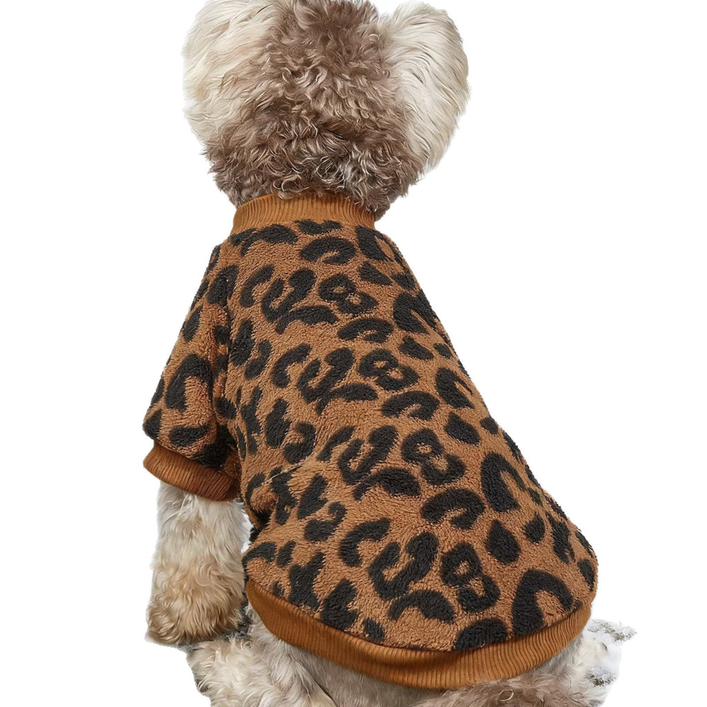 Fashion New Leopard Dog Warm Sweater