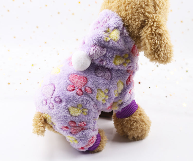 Warm padded clothes