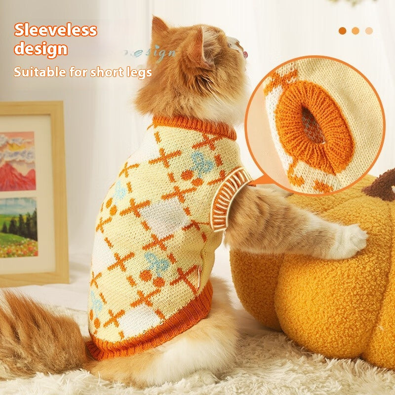 Cat Sweater Autumn-winter Warm And Thickening Windproof
