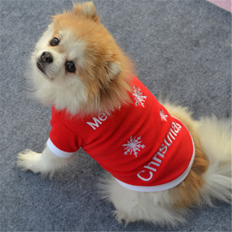 Puppy autumn and winter warm fleece
