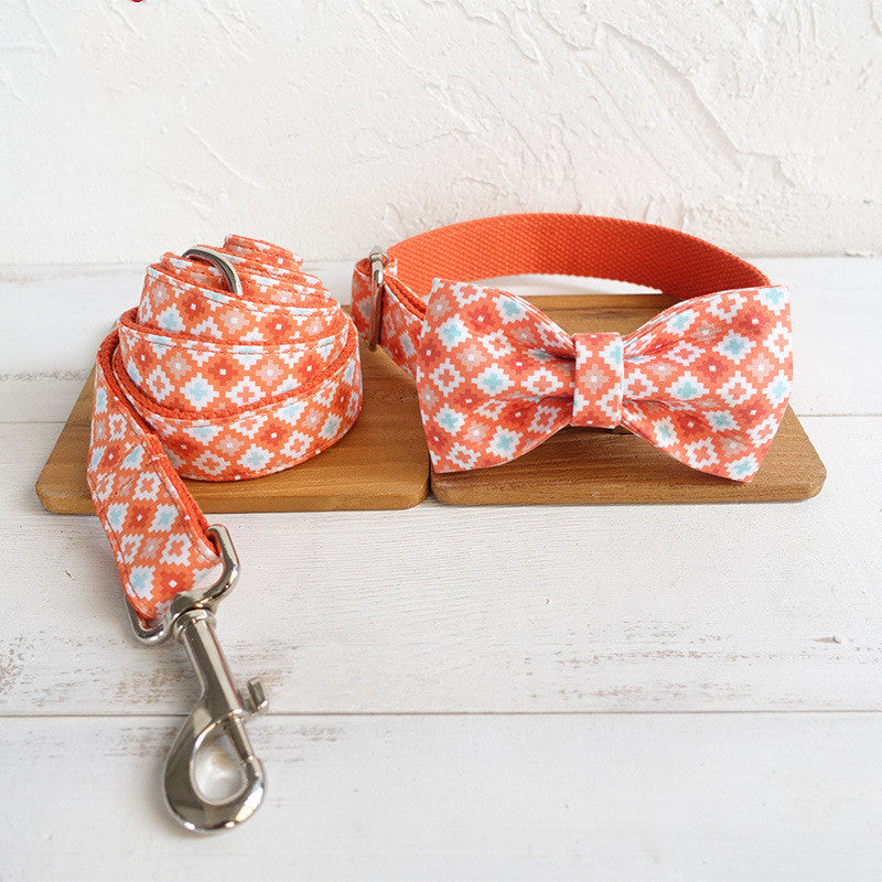 Dog bow tie pulling rope