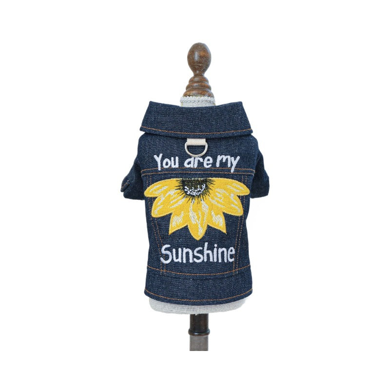 Sunny Denim Two-leg Dog Clothes