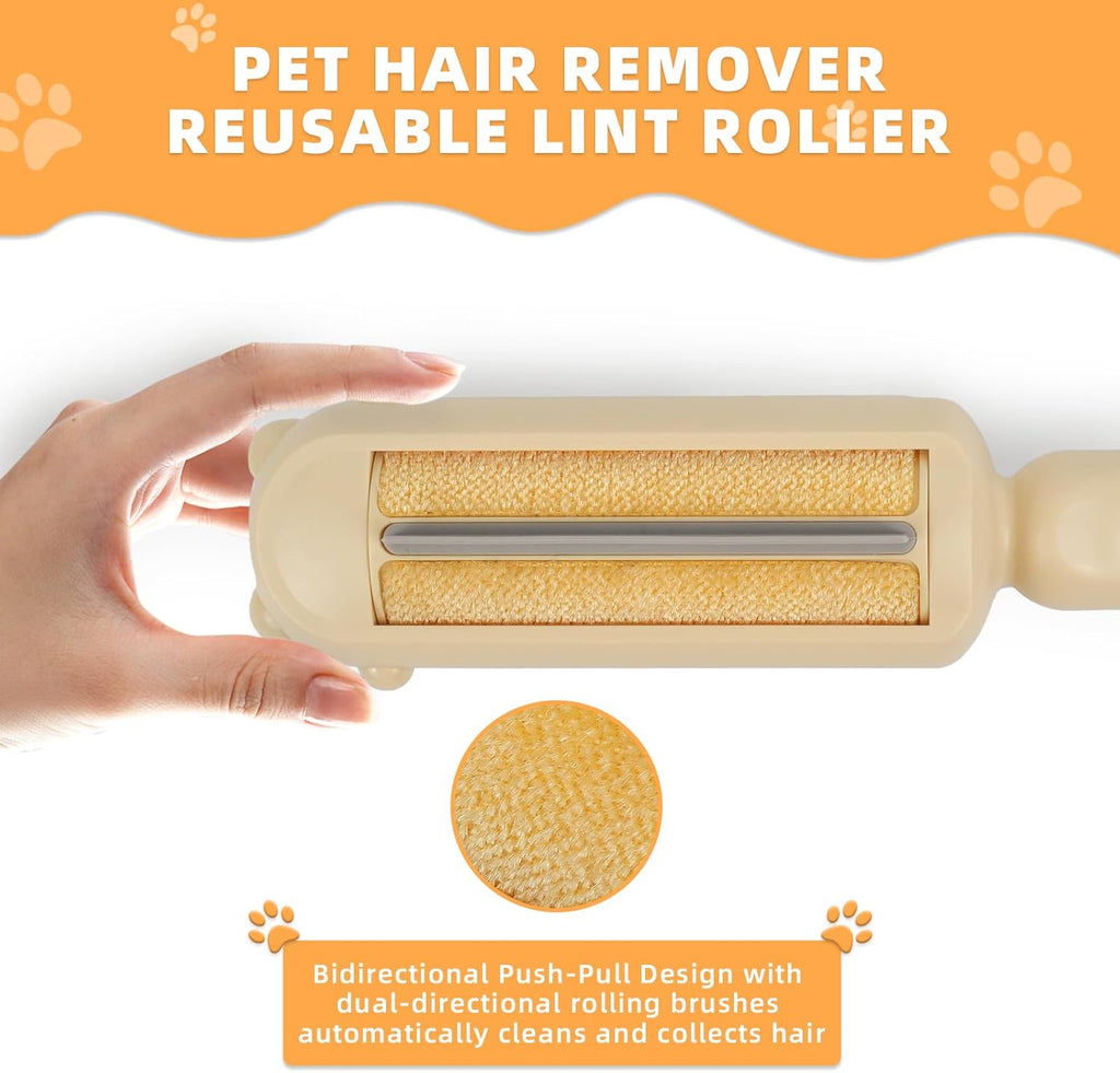 Pet Hair Remover Dog Cat Fur Remover With Self Cleaning Base Efficient Animal Hair Removal Tool Perfect For Furniture Couch Carpet Car Seat