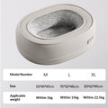 Warm Pet Bed With Arctic Fleece Soft Velvet Lining With Pressure Relieving Foam For Senior Cats Small Dogs