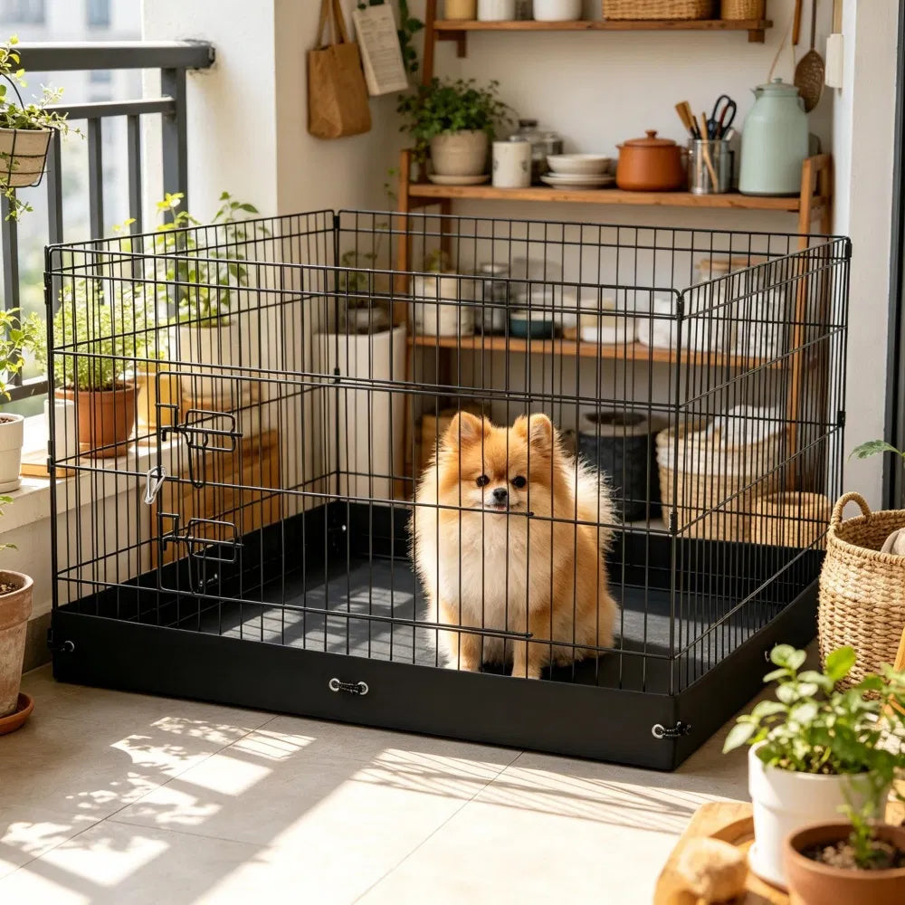Dog House with Space-Saving for Outdoor