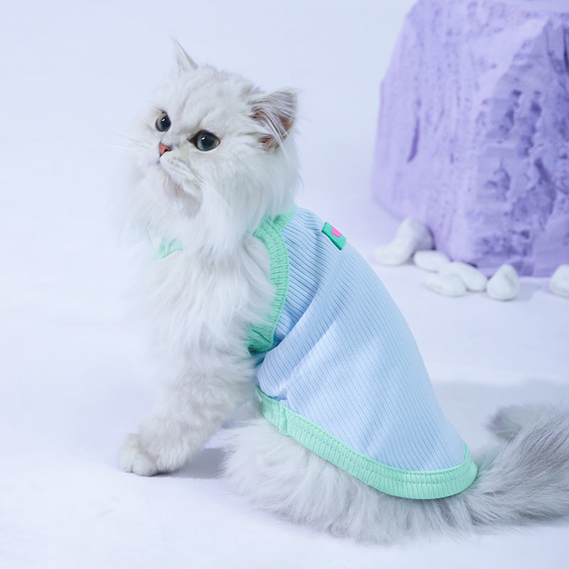 Kitty Clothes Summer Thin Pet Vest