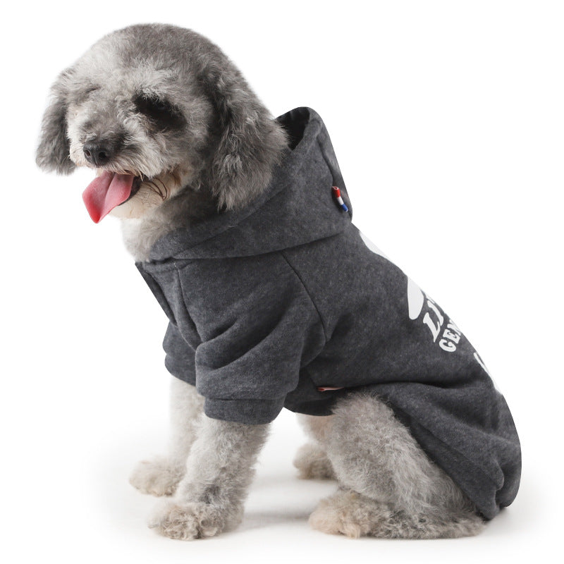 Bearded and hooded two legged sweater