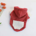 Plush thick warm pet dog clothes
