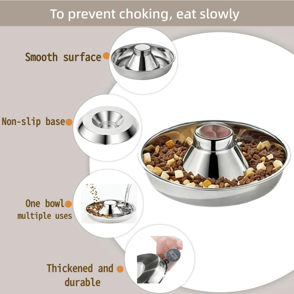 Stainless Steel Puppy Weaning Bowls,Cat Bowls For Food Water,Multiple Puppies Feeder Whelping Dishes,Litter Feeding Station Pans For Small Dogs Cats