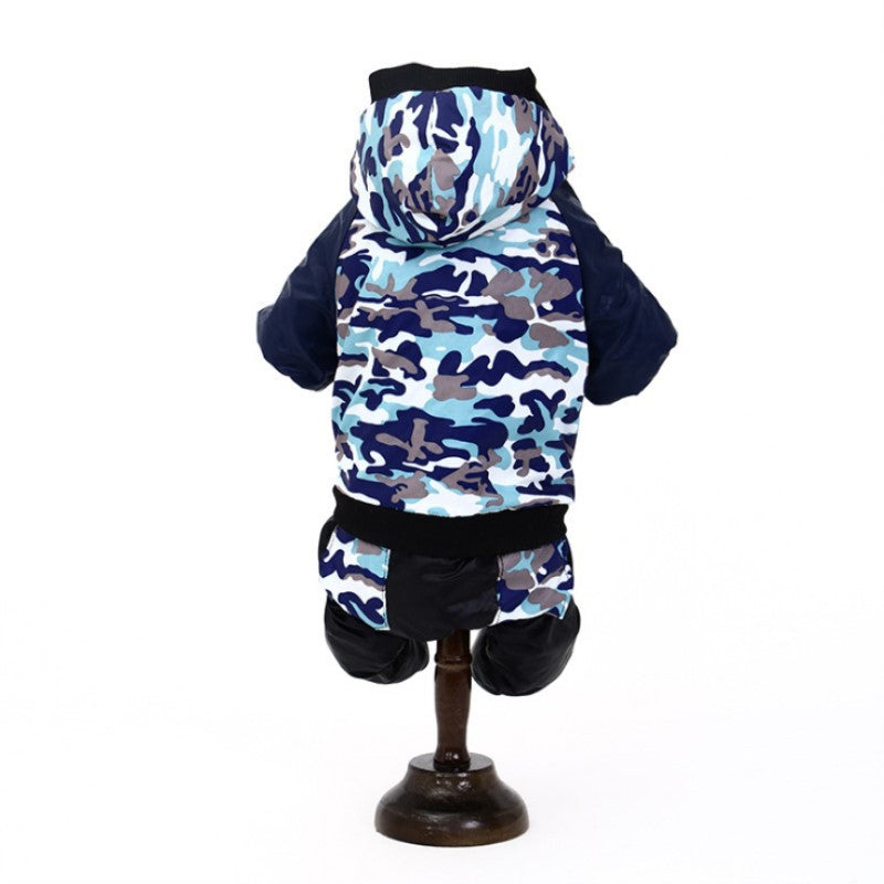 Four-legged cotton-padded clothes for dogs