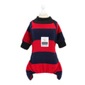 Dog clothes stripes plus velvet