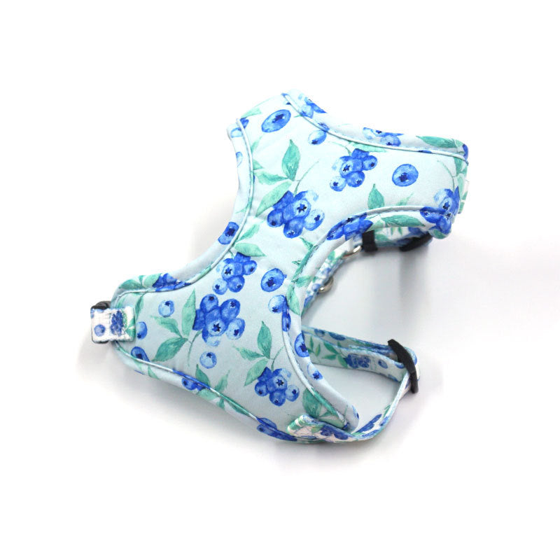 Breathable And Comfortable Dog Go Out Chest Strap Miha New Ins Wind Blueberry