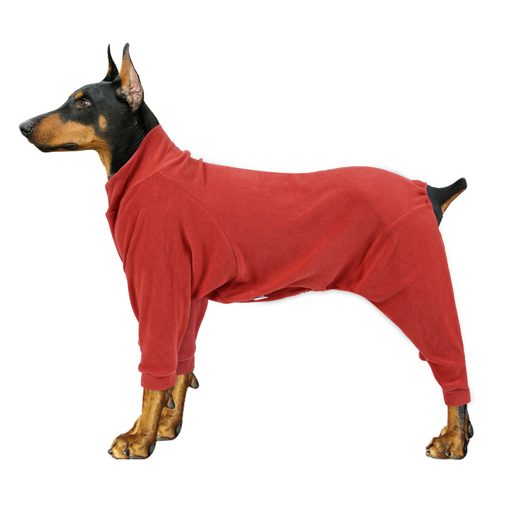 Pet Clothes Dog Polar Fleece High Collar Warm Fully Surrounded Cotton-padded Clothes