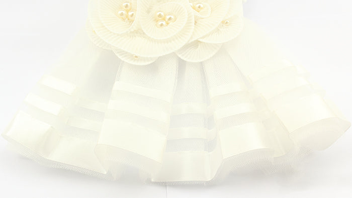 Moonlit skirt for pet dog in lotus pond in summer