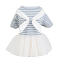 White bow tie skirt