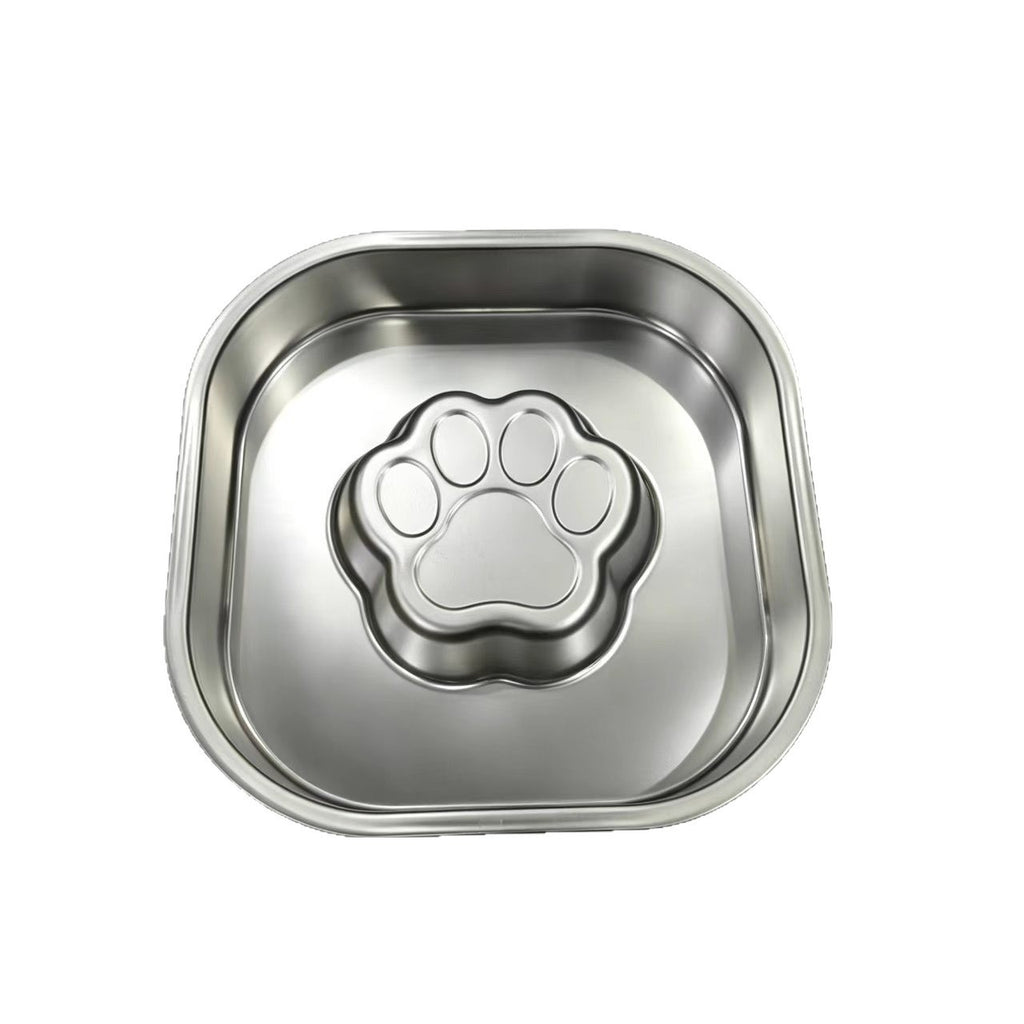 Thickened Stainless Steel Slow-feeding Pet Bowl