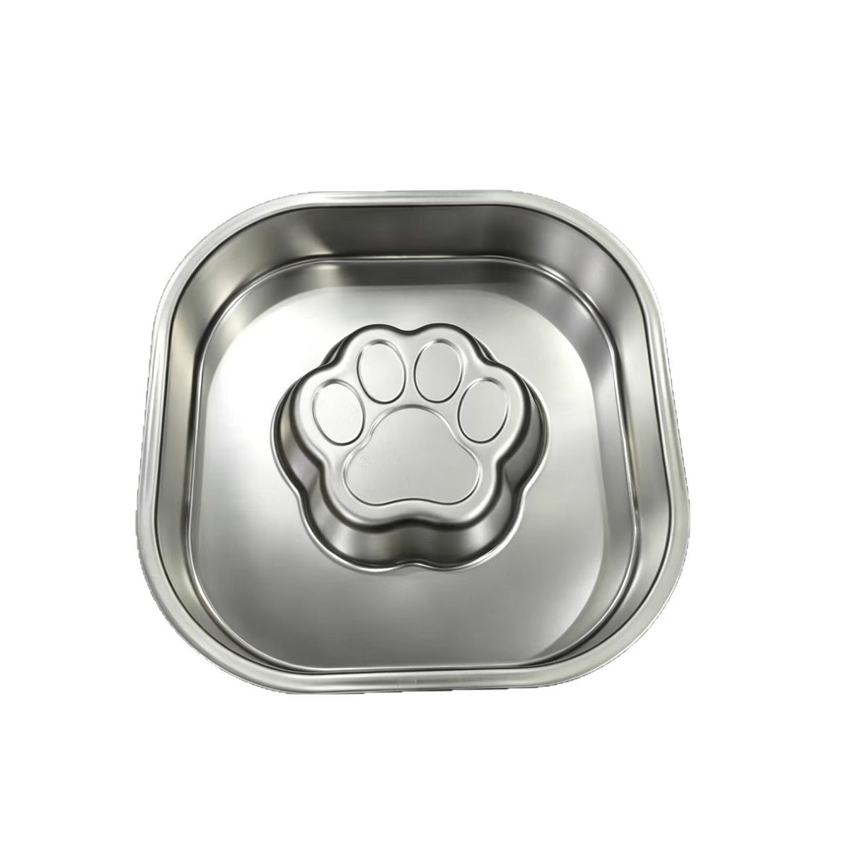 Thickened Stainless Steel Slow-feeding Pet Bowl
