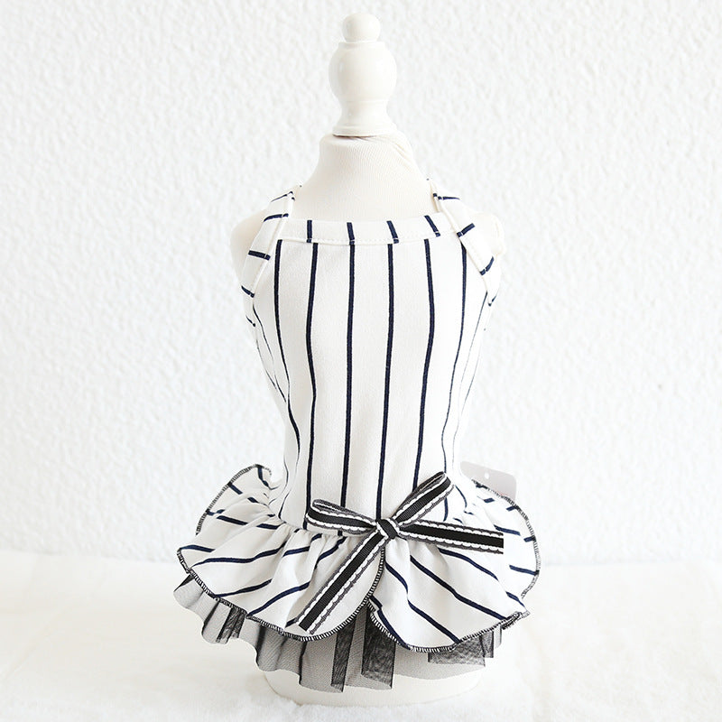 Pet striped dress
