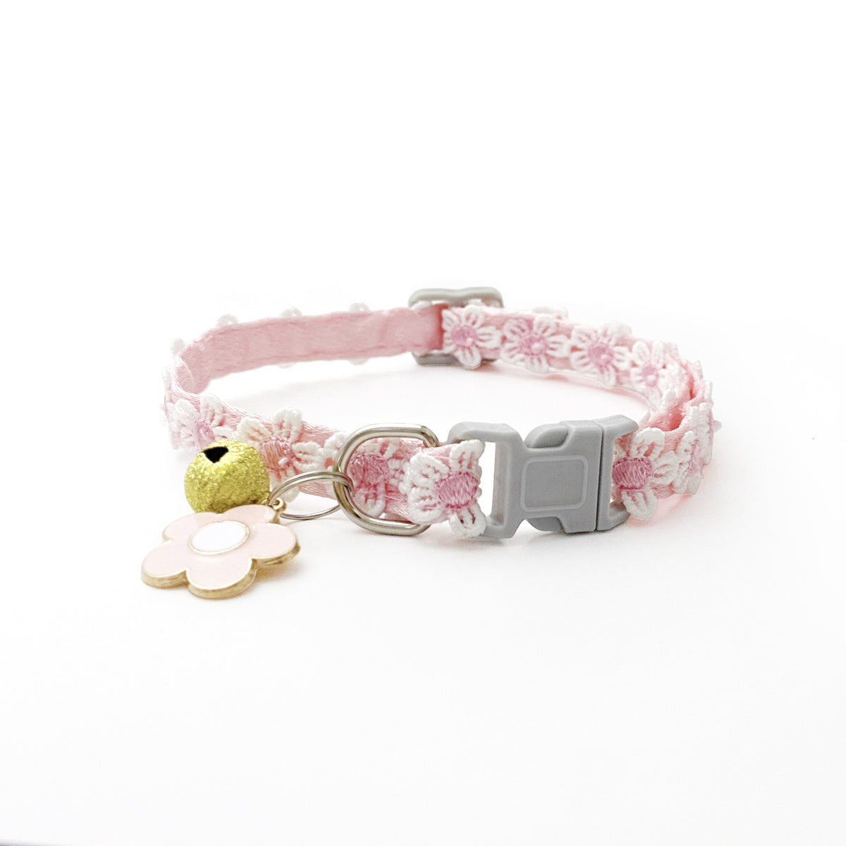 Pet Necklace Colorful Lace Flower Cat Collar Puppy Jewelry Collar Bell Collar Cat Collar