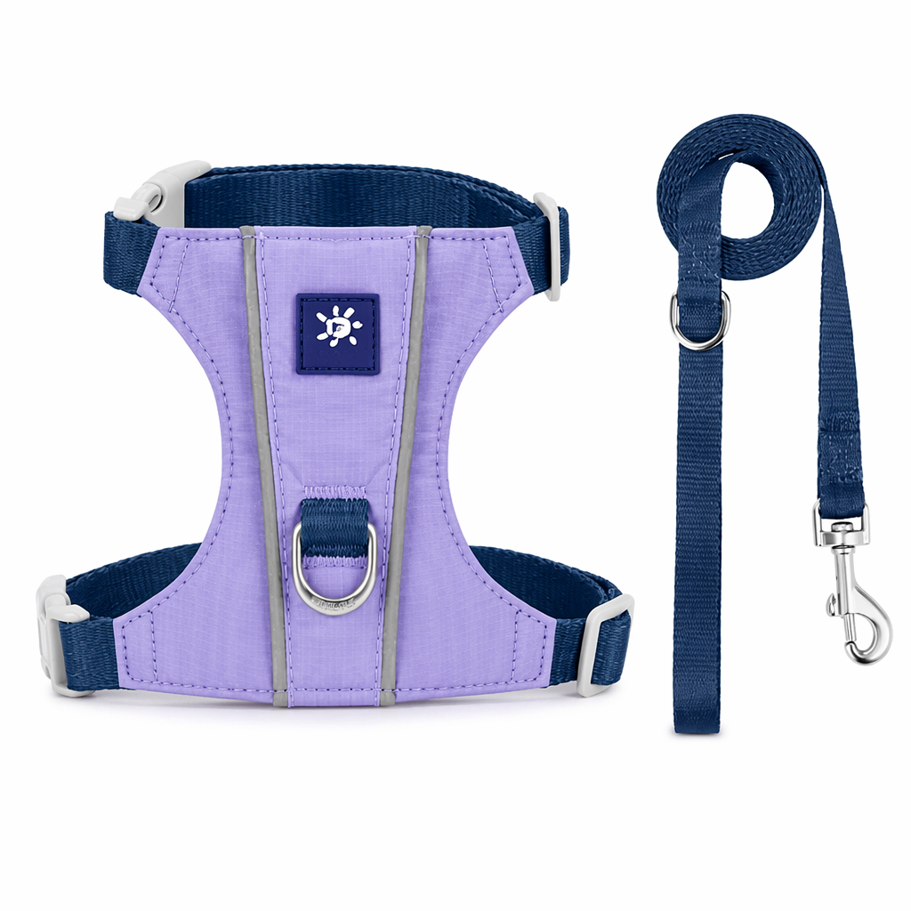 Cat Harness And Leash Set With Reflective Strips, Escape Proof Adjustable Vest, Premium Taffeta Fabric Soft Lightweight, Tear Resistant, For Kitten