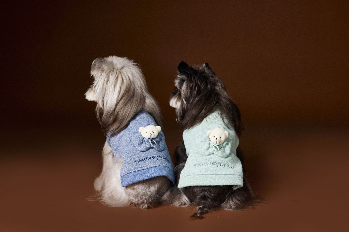Bichon Maltese Sleeveless Sweater Three-dimensional Bear Head
