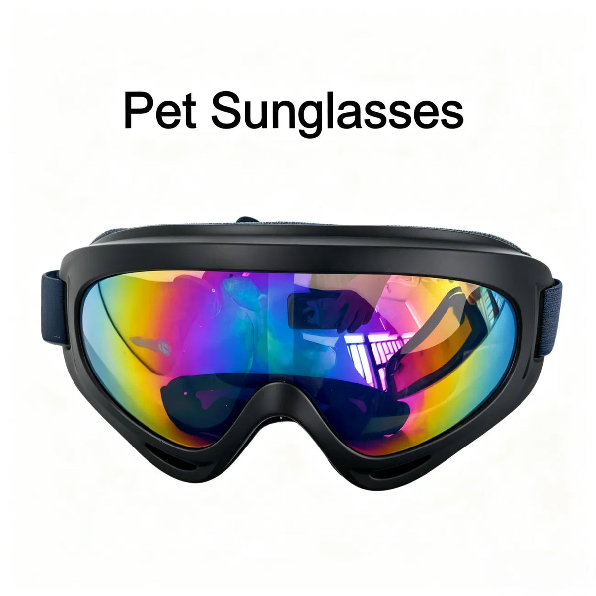 2 Pack Pet Protection Dog Sunglasses Pet Goggles Windproof Eye Wear Adjustable Dog Goggles (US Logistics only For USPS.TK/TMEU only For self-pickup)