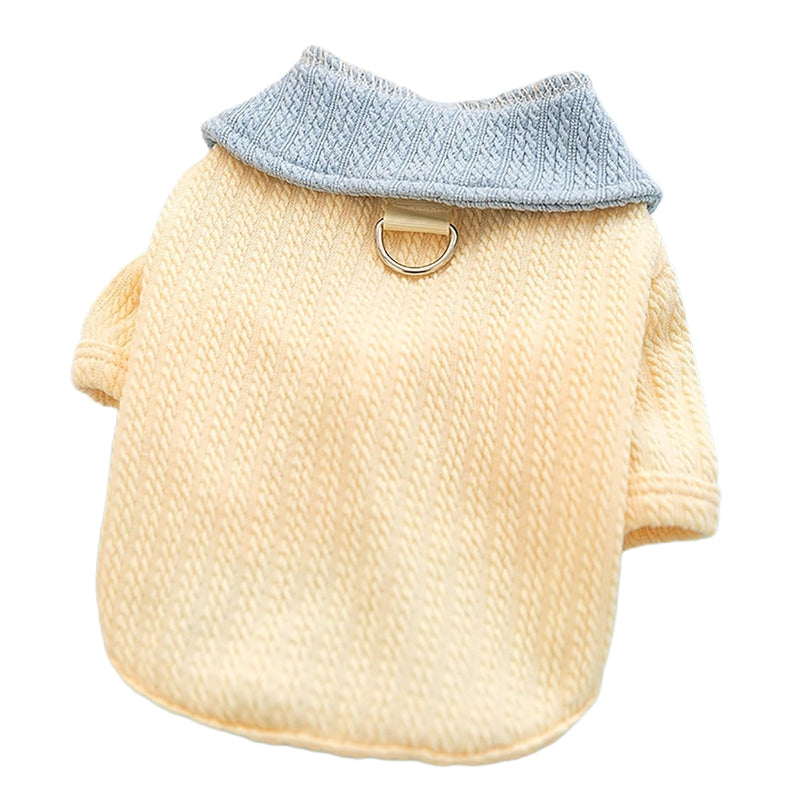 Autumn And Winter Dog, Small And Medium-sized Dog, Cute Puppy, Color-block Base Shirt, Cat Two-legged Shirt, Teddy Pet Dog Clothes