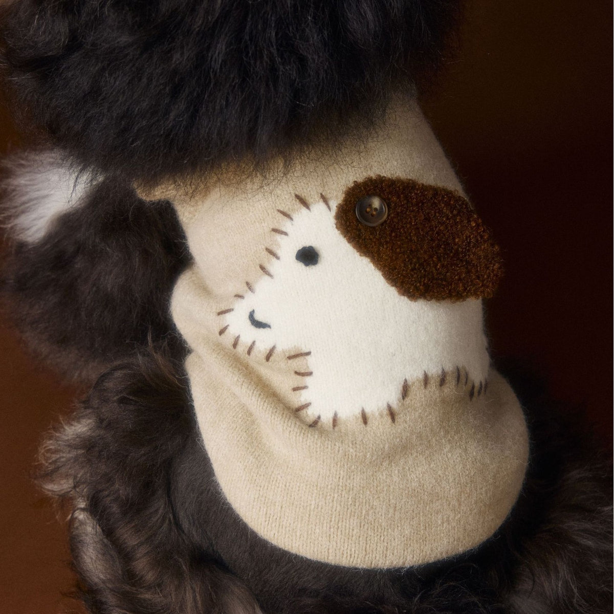 Schnauzer Teddy Bichon Warm With Ears Sleeveless Sweater Vest