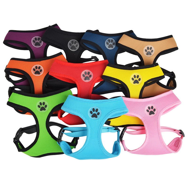 Breathable Mesh Traction Rope For Pet Chest Harness