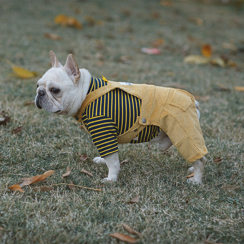 Cotton Stretch Corduroy Four-Legged Shirt