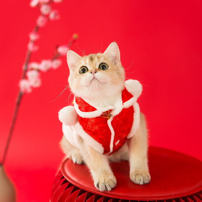 New Year Festive Warmth And Thick Pet Clothes