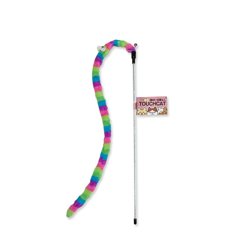 Caterpillar Funny Cat Stick Feather Kitten Toy Self Hi Funny Cat