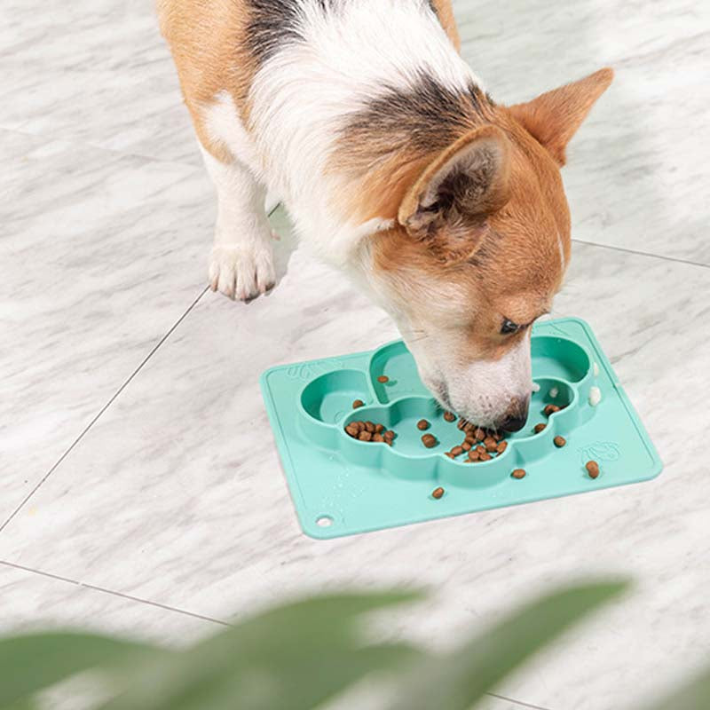 Cute Silicone Sucker Licking Pad Pet Bowl