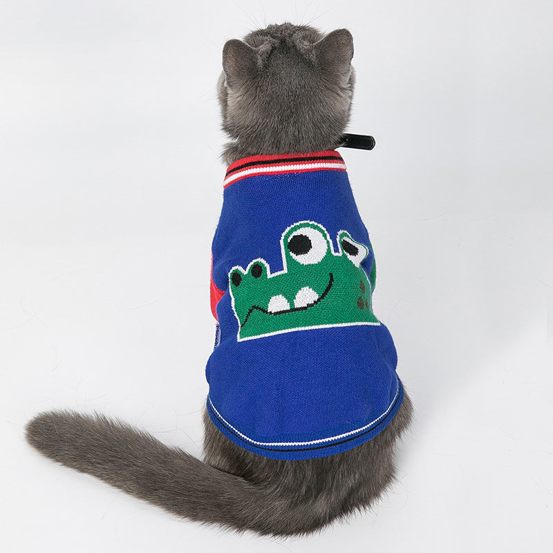 Dog Clothes Autumn And Winter New Red Sweater Pet Clothes