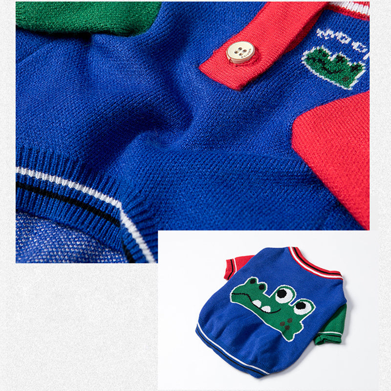 Dog Clothes Autumn And Winter New Red Sweater Pet Clothes