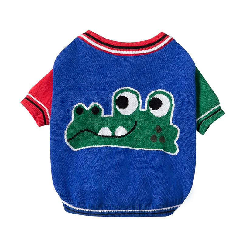 Dog Clothes Autumn And Winter New Red Sweater Pet Clothes