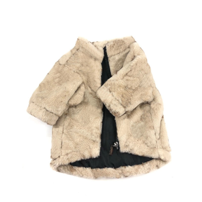 Dog Clothes Apring And Autumn Leopard Print Coat