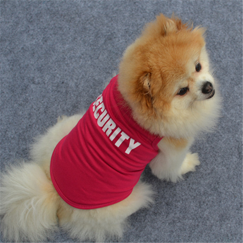 Pet Clothes Dog Clothes Spring And Summer Black Vest
