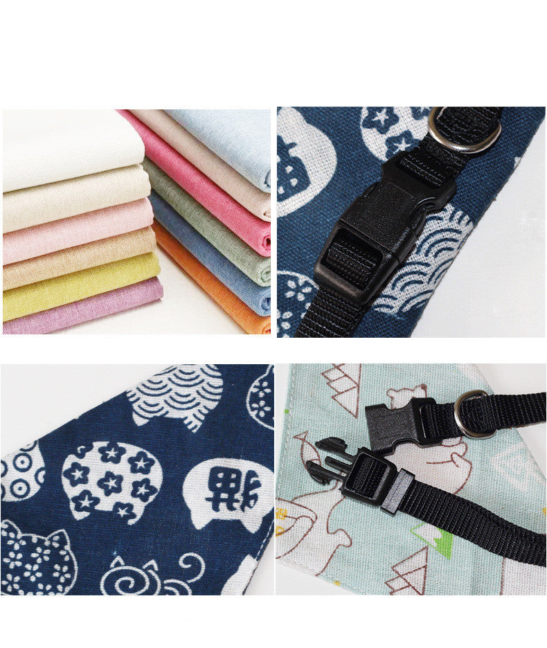 Pet Triangle Dog Scarf Cat Collar Christmas Small Dog Saliva Towel