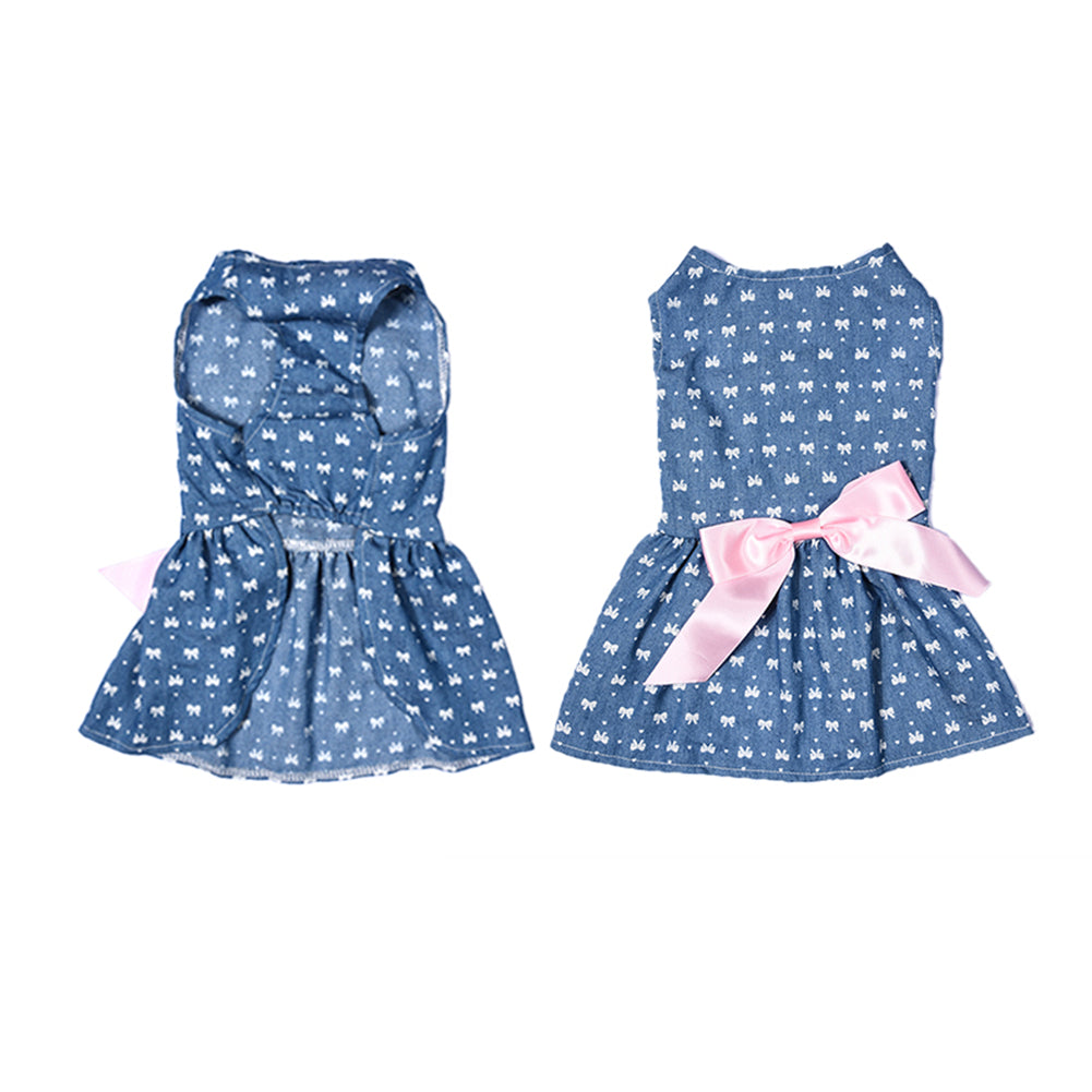 Pet Clothes Bow Skirt Summer Dress