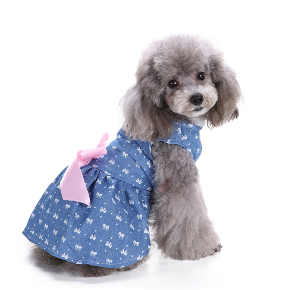 Pet Clothes Bow Skirt Summer Dress